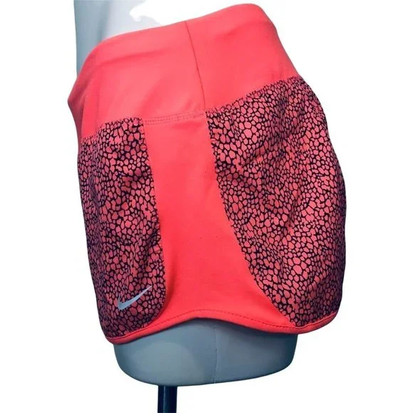Nike Hot Coral Dri-Fit Running Shorts Women's Size Medium - Picture 2 of 4